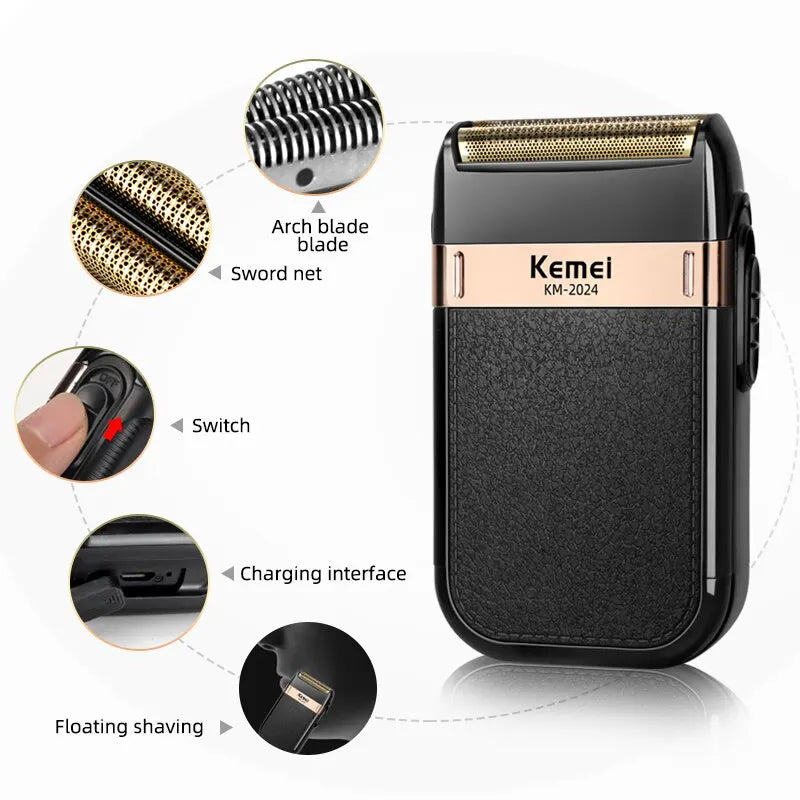 Electric Twin Blade Shaver for Men